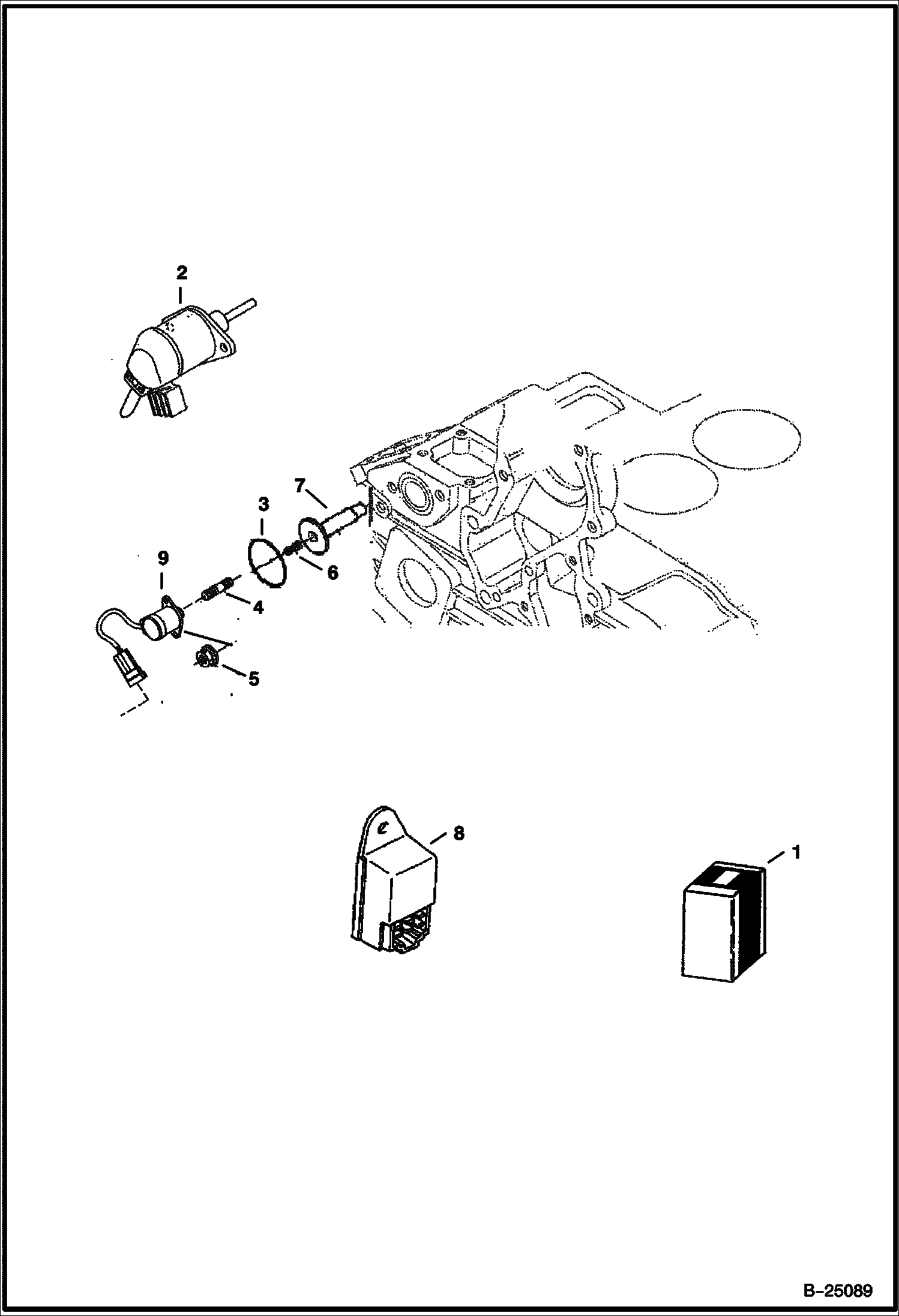 СОЛЕНОИД ОСТАНОВА (TIER II) (СЕРИЙНЫЙ НОМЕР 5732 11001 И ВЫШЕ)