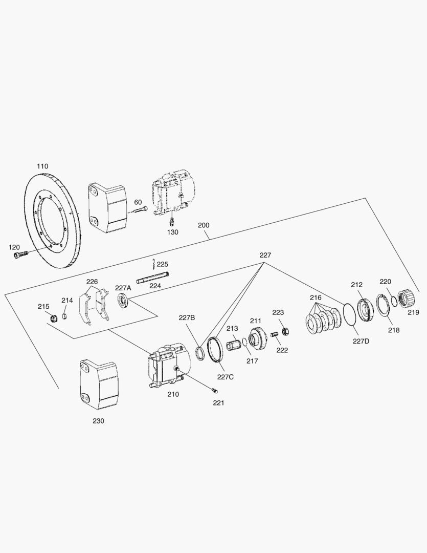 3341 PARKING BRAKE-FRONT AXLE [2077~]