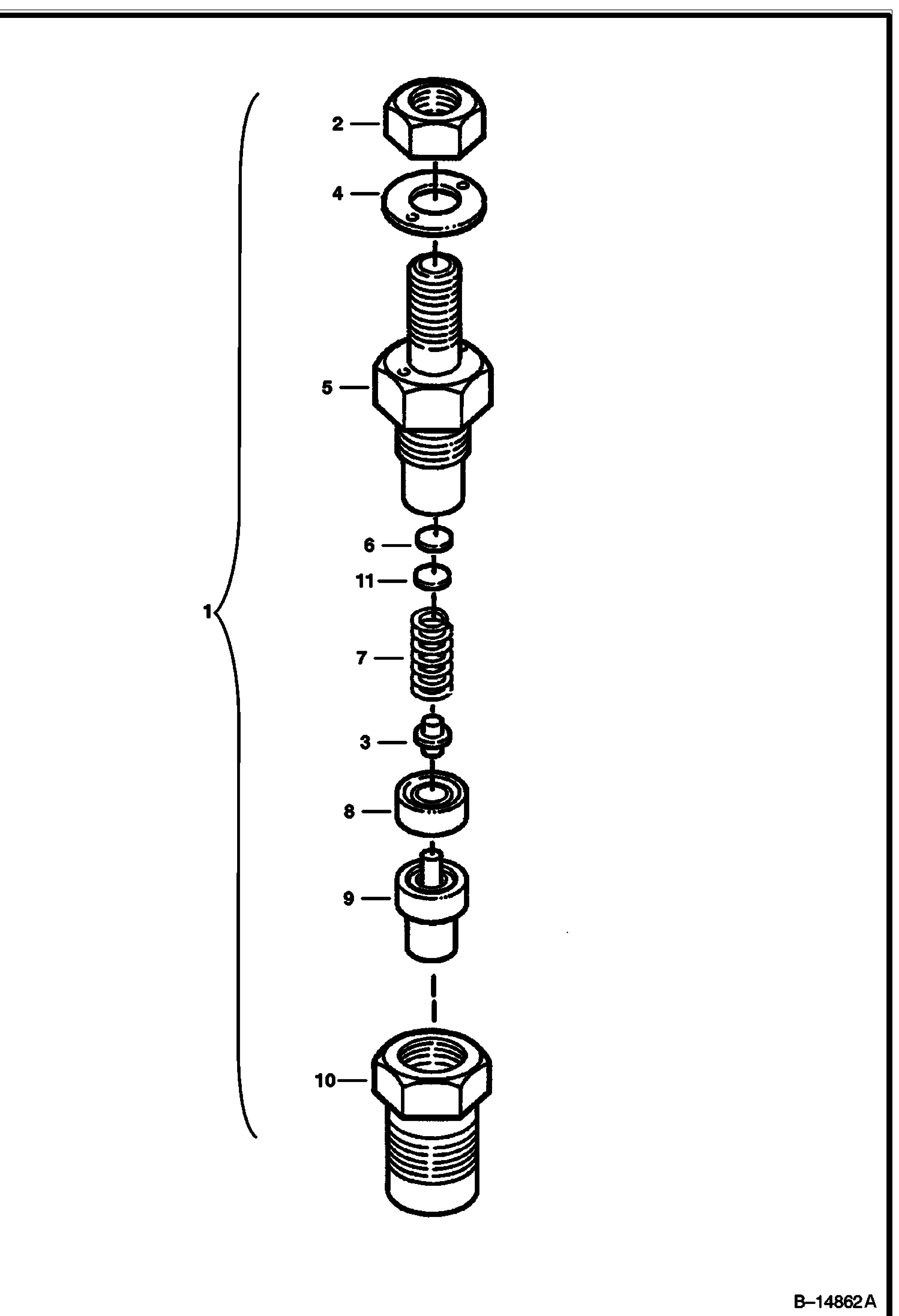 Схема ДЕРЖАТЕЛЬ ФОРСУНКИ (KUBOTA D722-E2B-BC-1)