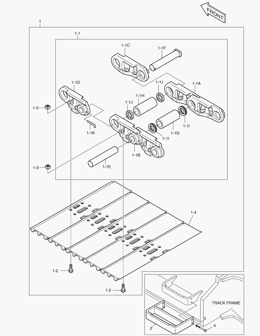 6371 TRACK SHOE ASS`Y - 900G [5450~]