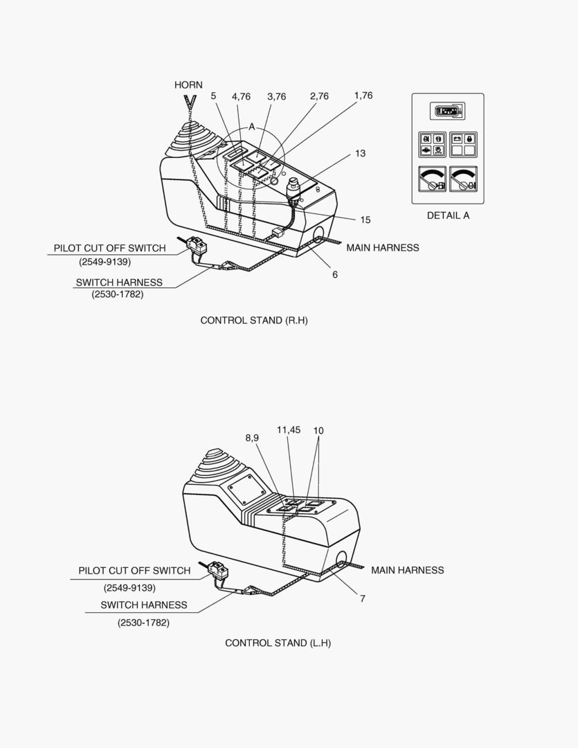 1335 ELECTRIC SYSTEM(1-1)-CONTROL STAND [656~]