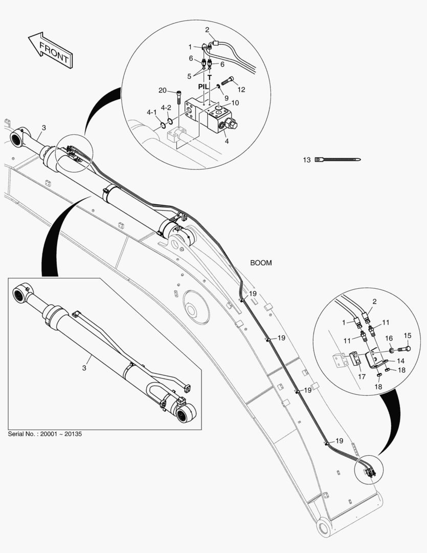 ГИДРОЗАМОК ТРУБОПРОВОДА - СТРЕЛА 7.1 м