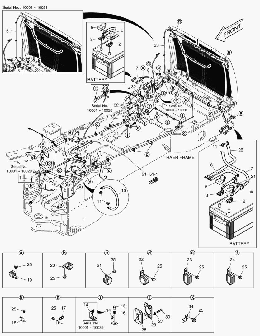 1640 ELECTRIC PARTS - WIRING [10001~10136]