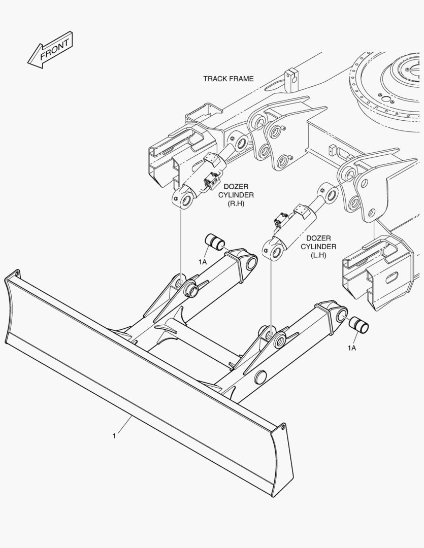 БУЛЬДОЗЕРНЫЙ ОТВАЛ - 3290 мм