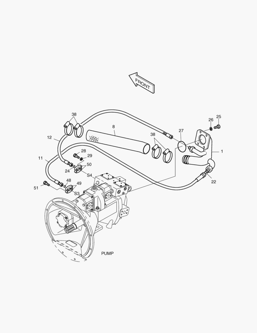 1260 OIL COOLER PIPING(1) [1382~3227]
