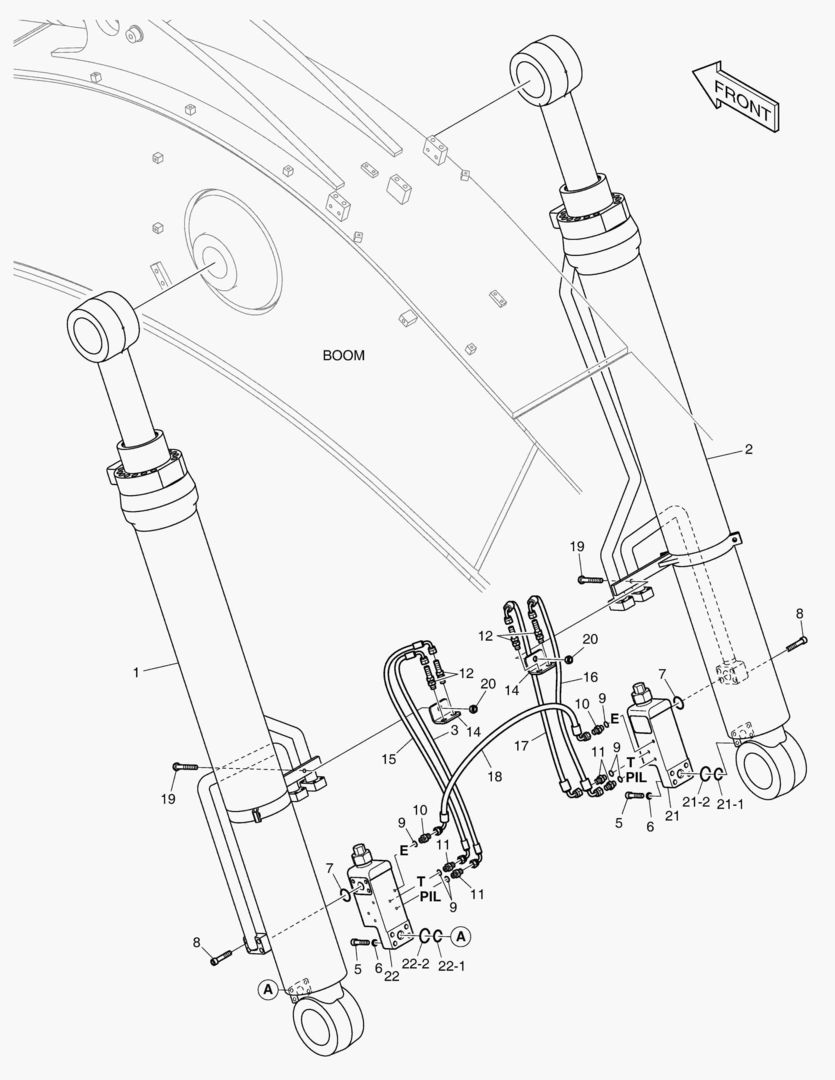 ГИДРОСИСТЕМА СТРЕЛЫ - ГИДРОЗАМОК