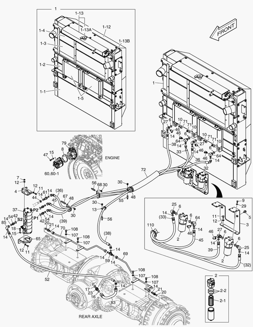 1402 OIL COOLER PIPING - AXLE(1)