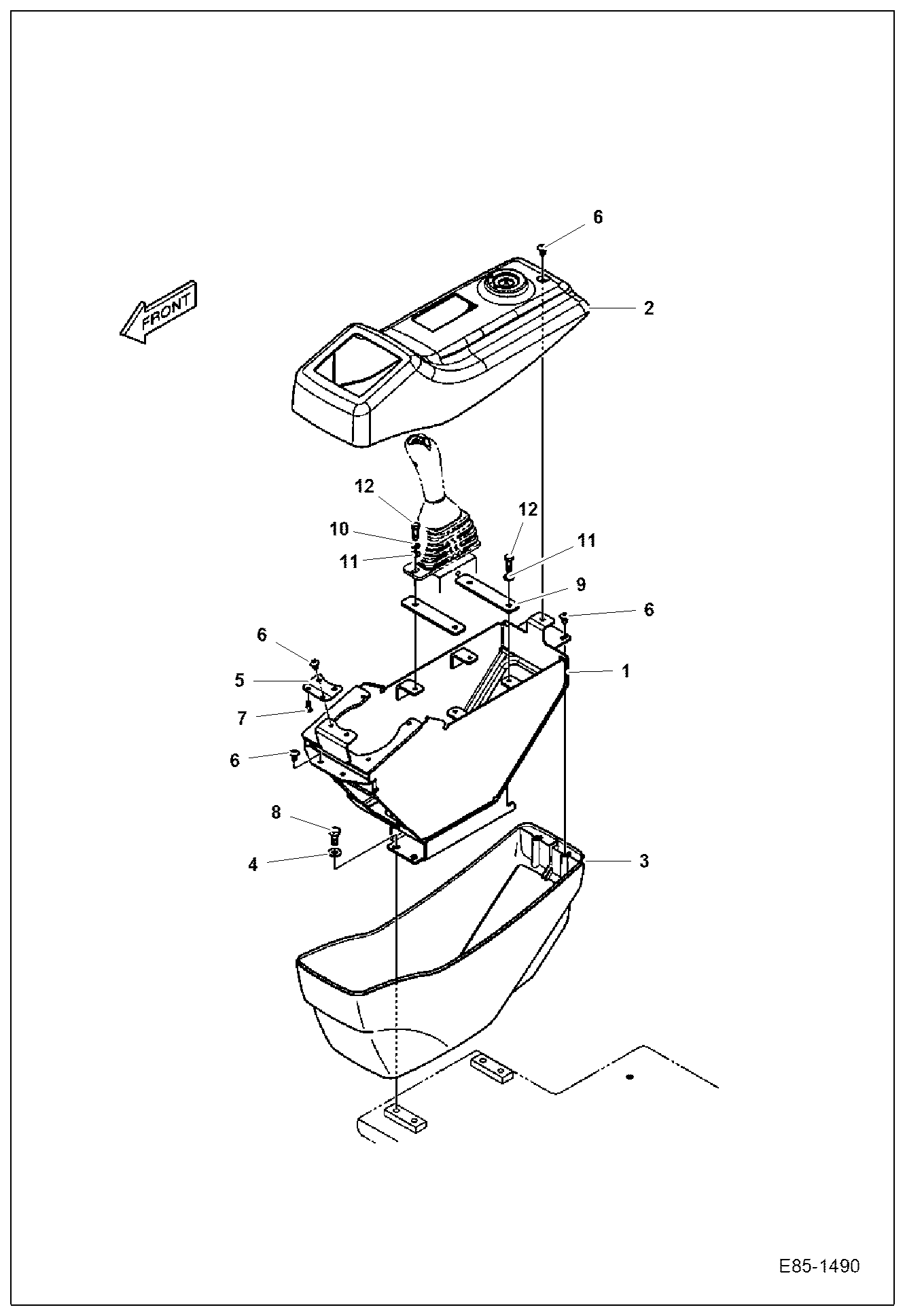 Схема КОНСОЛЬ УПРАВЛЕНИЯ (ПРАВОСТОРОННИЙ)