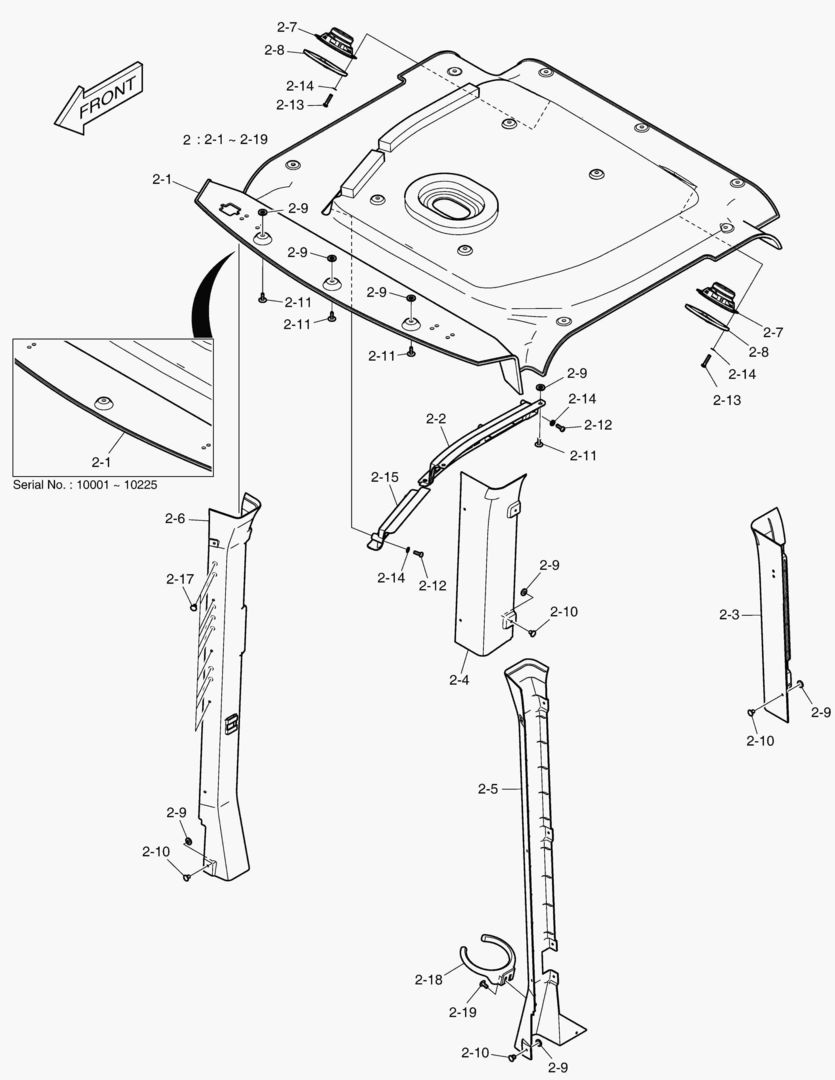 КАБИНА(2) - ВНУТРЕННИЕ ЛИСТЫ