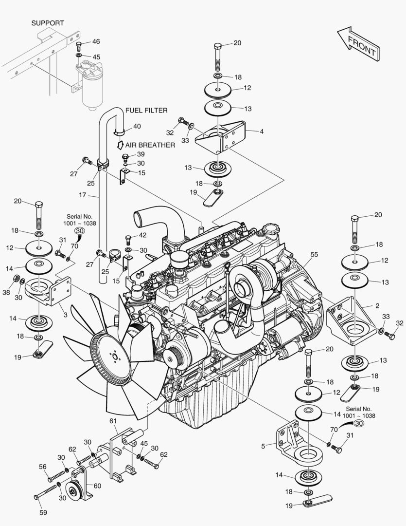 МОНТАЖ ДВИГАТЕЛЯ