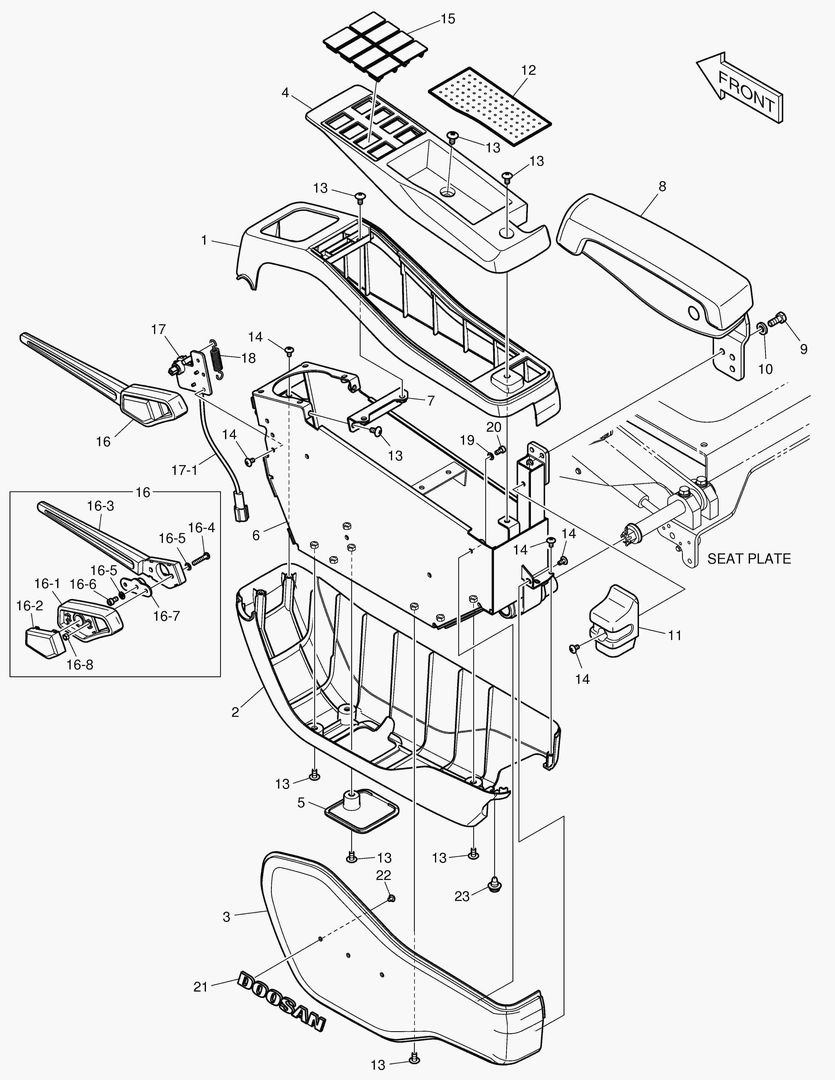 ПУЛЬТ УПРАВЛЕНИЯ - ЛЕВОСТОРОННИЙ