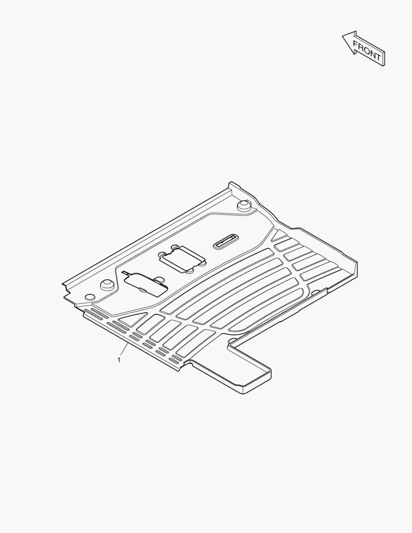 Схема КОВРИК НА ПОЛУ КУЗОВА - ШАРНИРНЫЙ