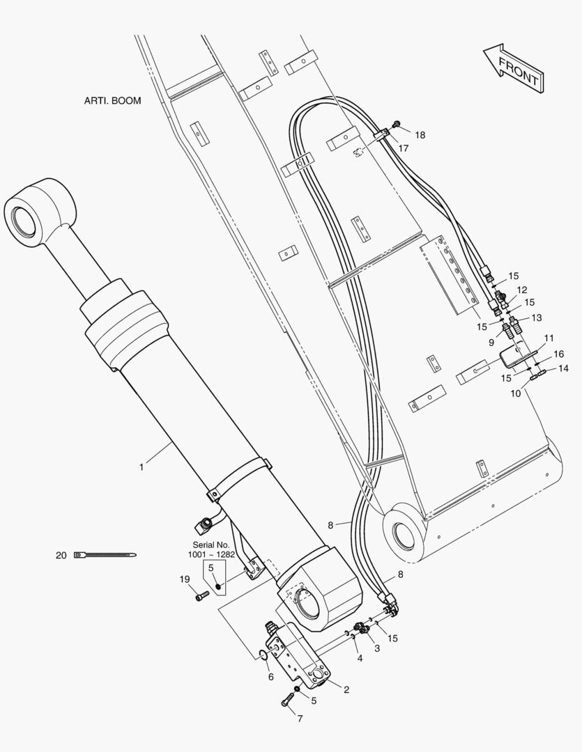 ТРУБОПРОВОД ШАРНИРНОЙ СТРЕЛЫ - ШАРНИРНЫЙ ЗАПОР