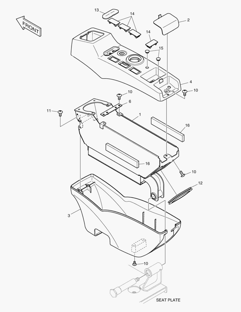 Схема ПУЛЬТ УПРАВЛЕНИЯ - ПРАВОСТОРОННИЙ