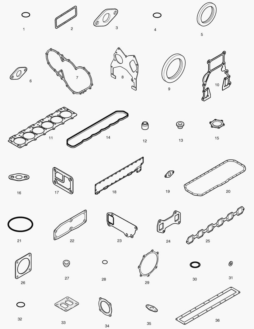 КОМПЛЕКТ ПРОКЛАДОК ДЛЯ КАПИТАЛЬНОГО РЕМОНТА-ВСЕ