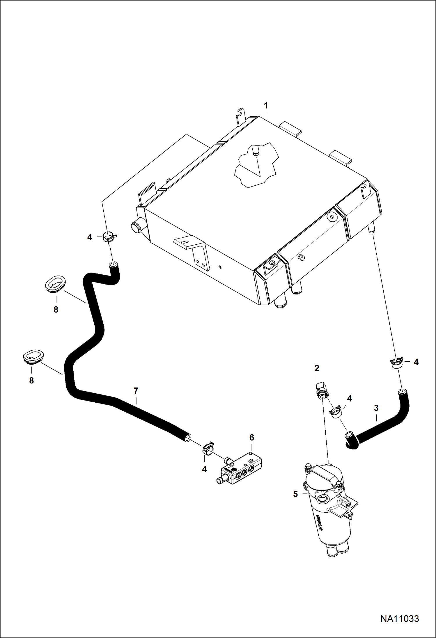 СХЕМА ГИДРАВЛИЧЕСКОЙ СИСТЕМЫ (КАМЕРА ОХЛАЖДЕНИЯ)
