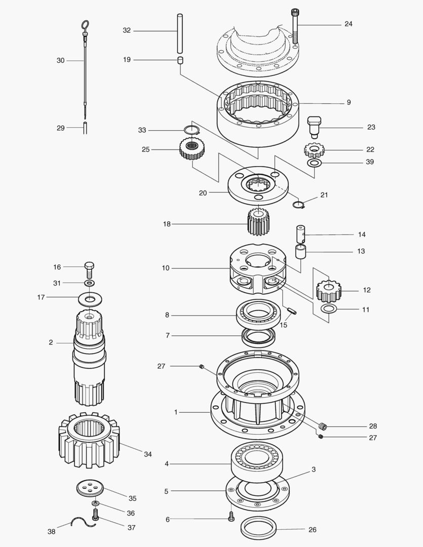Спецтехника 4151 SWING REDUCTION GEAR [1443~] - главное фото