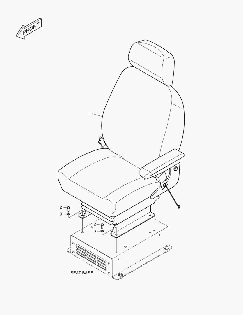 1450 SEAT ASS`Y - AIR SUSPENSION