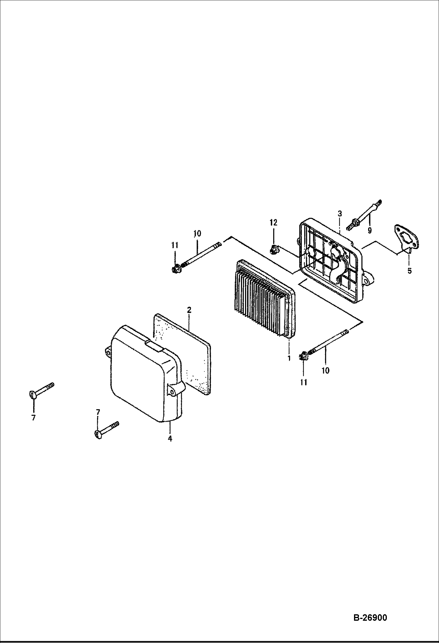 HONDA ДВИГАТЕЛЬ (ВОЗДУХООЧИСТИТЕЛЬ)