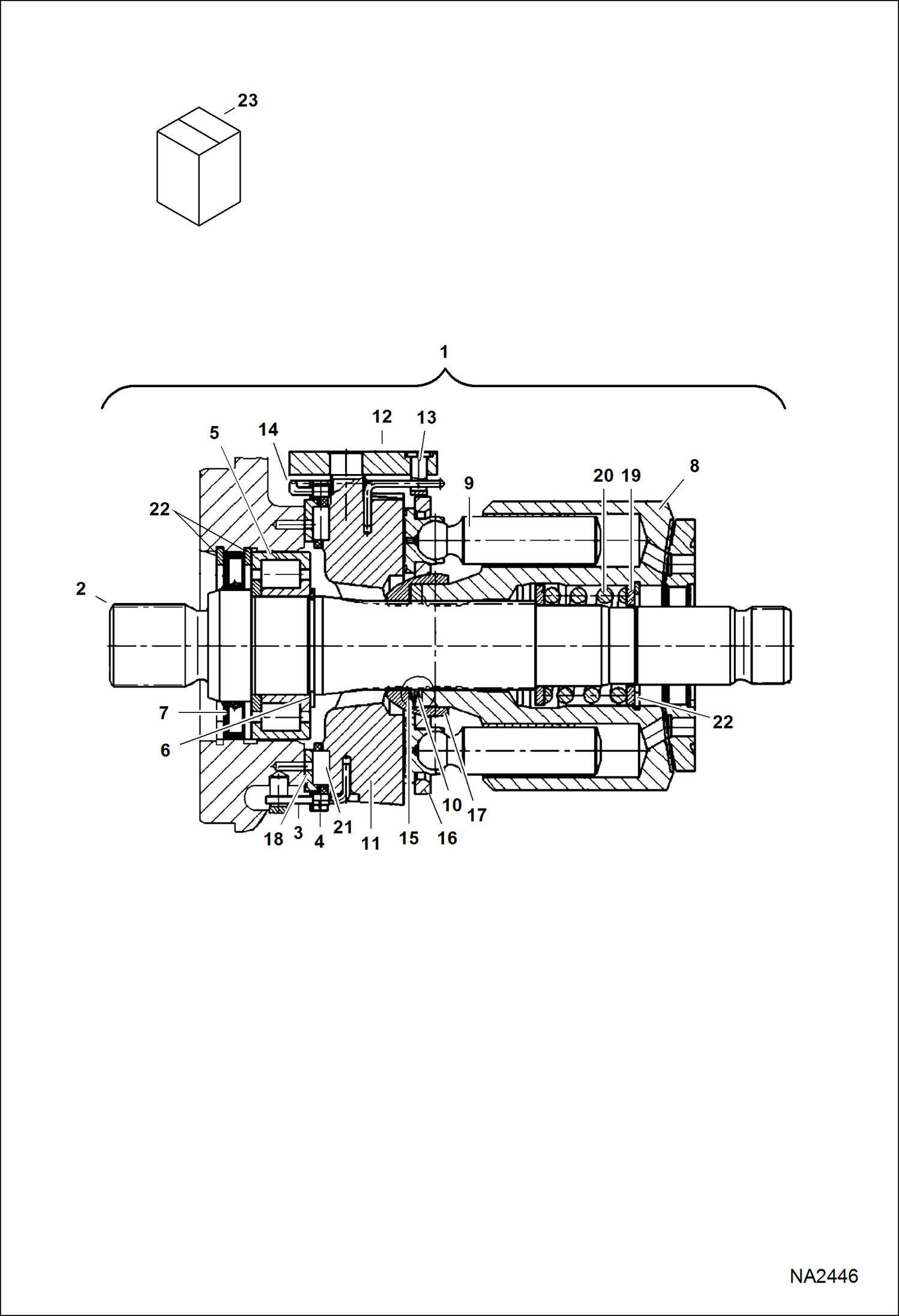 ГИДРОПРИВОДНОЙ НАСОС (РОТОР В СБОРЕ)