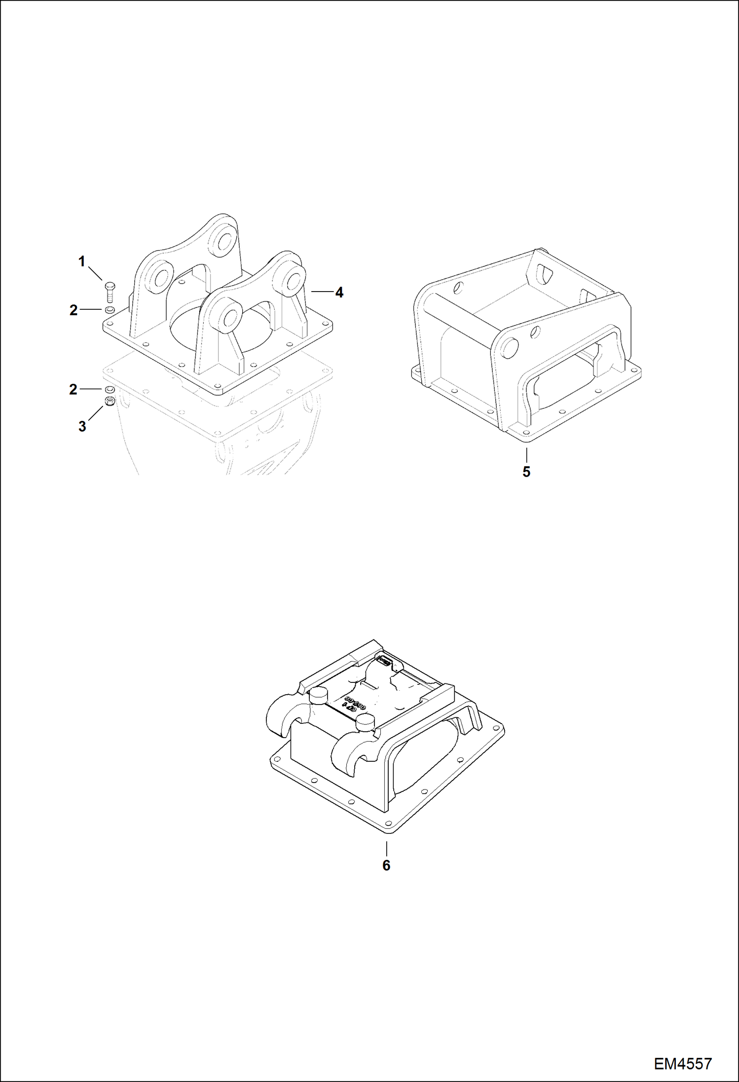 РОТОРНЫЕ ФРЕЗЫ (ПЕРЕХОДНИК) (ЭКСКАВАТОР) (СЕРИЙНЫЙ НОМЕР AS9W00101 И ВЫШЕ)