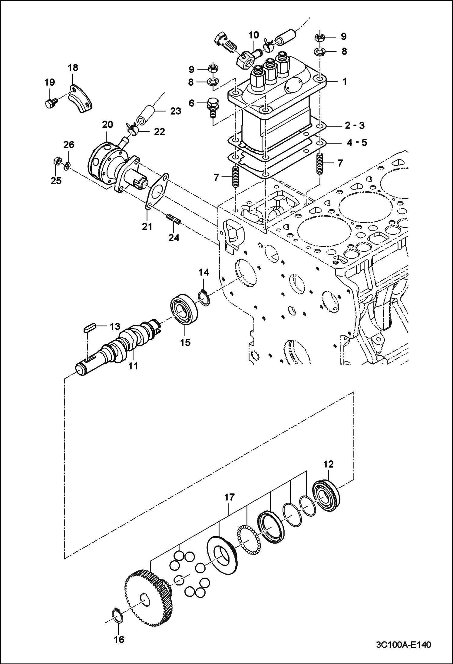 ТОПЛИВНЫЙ РАСПРЕДЕЛИТЕЛЬНЫЙ ВАЛ В СБОРЕ