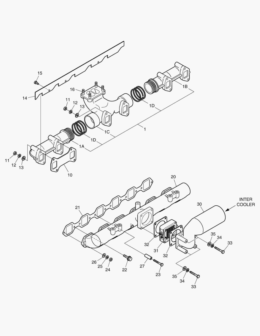 013 INTAKE & EXHAUST MANIFOLD