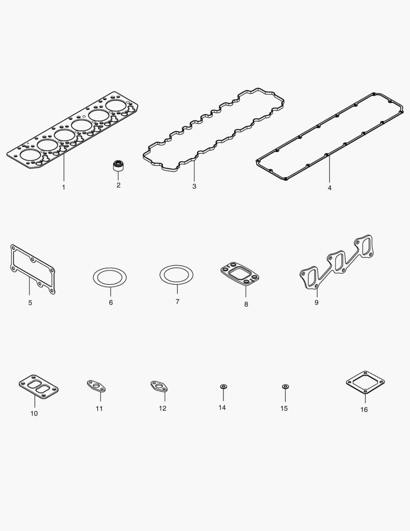 041 OVERHAUL GASKET KIT - TOP