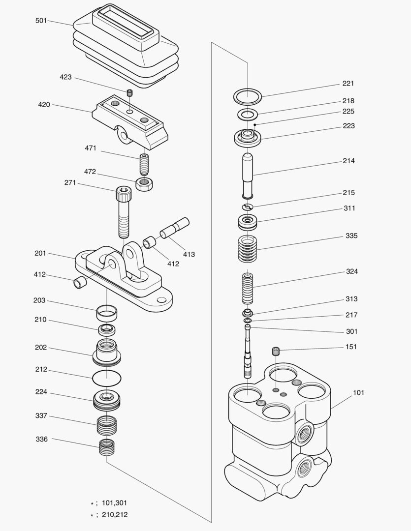 Спецтехника 4180 PEDAL VALVE [1001~1071] - главное фото