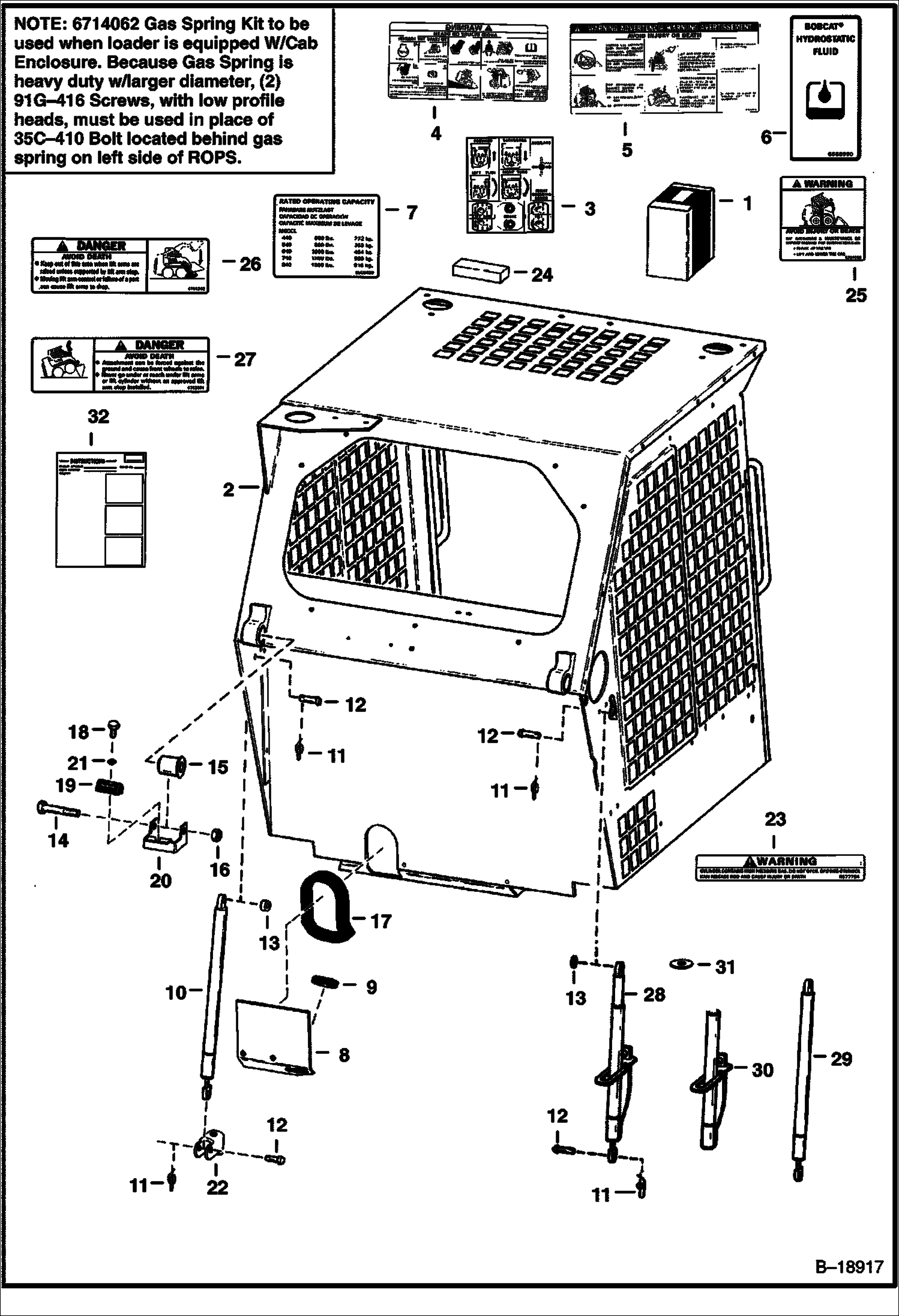 Схема КАБИНА ВОДИТЕЛЯ (СЕРИЙНЫЙ НОМЕР 50999 И НИЖЕ)