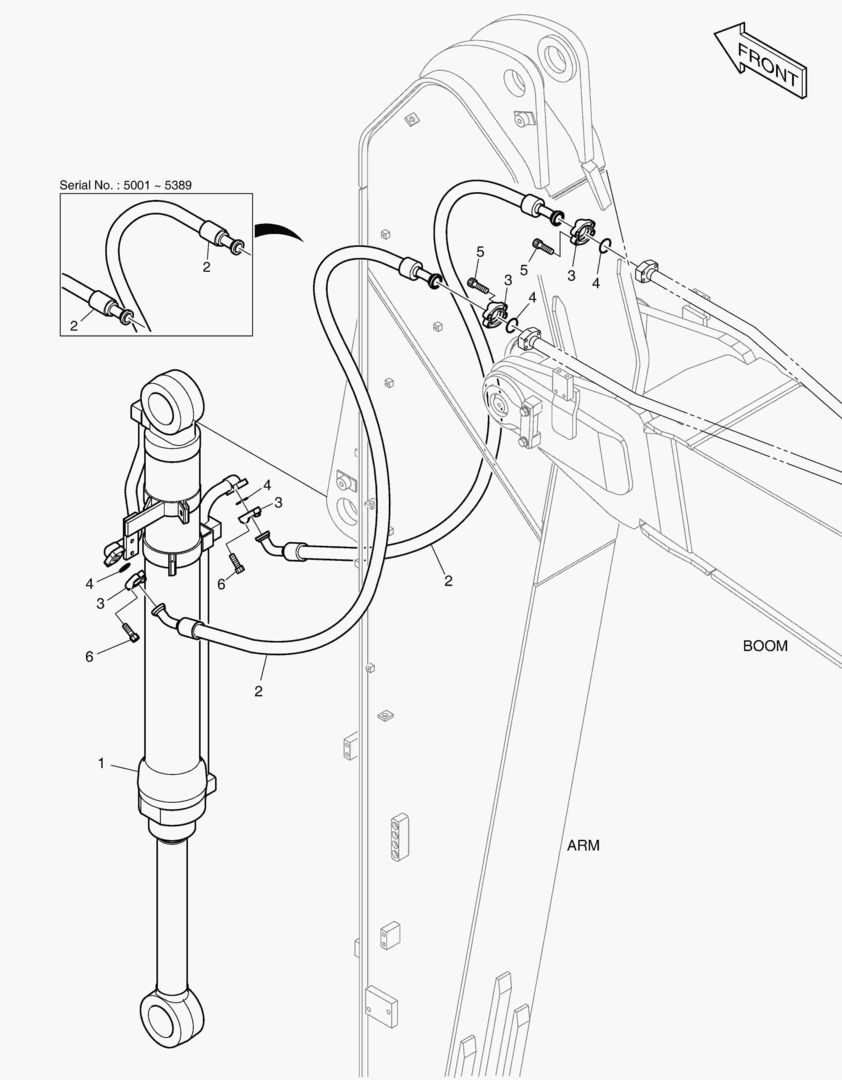 ГИДРОСИСТЕМА РУКОЯТИ - РУКОЯТЬ 3.75 м
