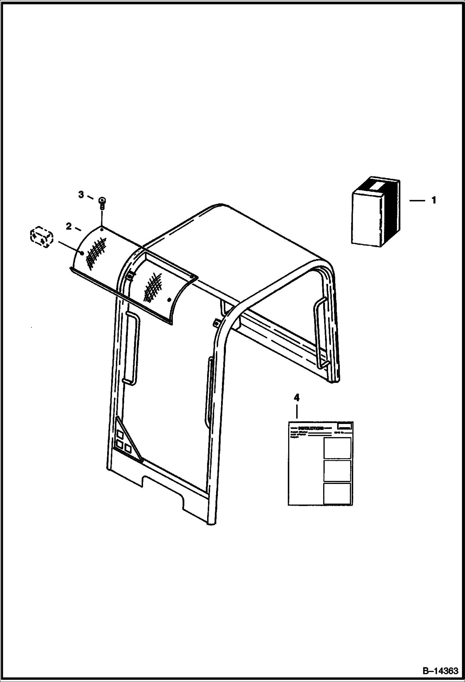 КОМПЛЕКТ ДЕФЛЕКТОРОВ СТЕКОЛ (КРЫША НАД СИДЕНИЕМ ВОДИТЕЛЯ С СИСТЕМОЙ ЗАЩИТЫ ПРИ ОПРАКИДЫВАНИИ)
