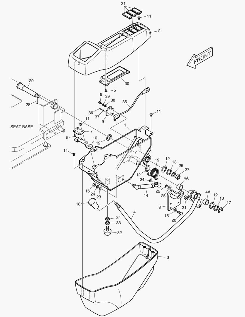 1550 CONTROL STAND - L.H [5001~7074]