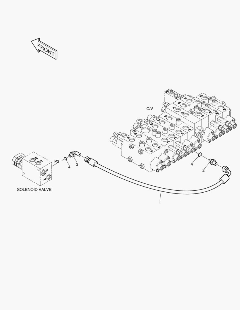 ТРУБОПРОВОД СЕРВОУПРАВЛЕНИЯ - ОДИН ПУТЬ