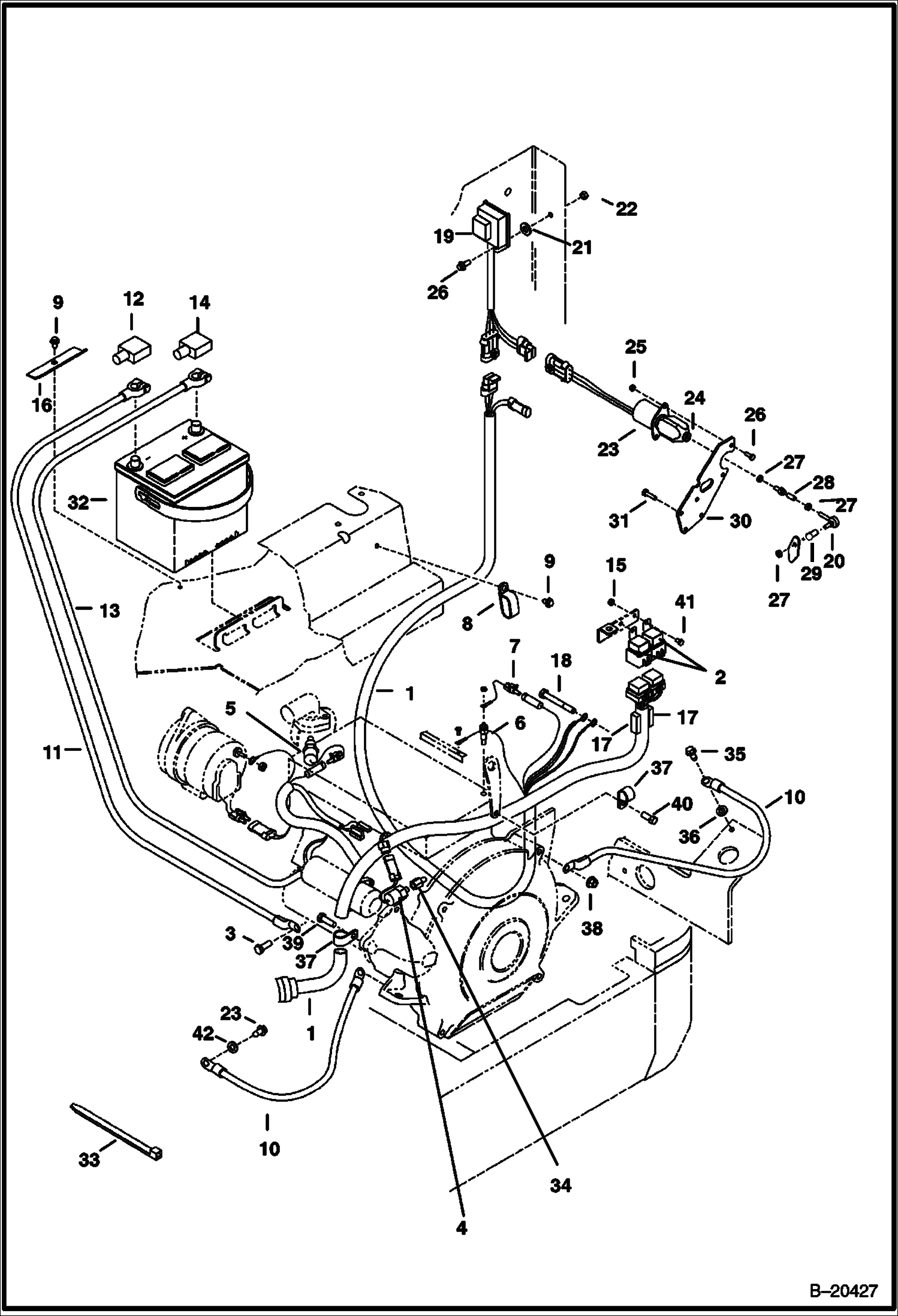 ЭЛЕКТРИЧЕСКИЕ СИСТЕМЫ (ДВИГАТЕЛЬ) (СЕРИЙНЫЙ НОМЕР 512912001 И ВЫШЕ)