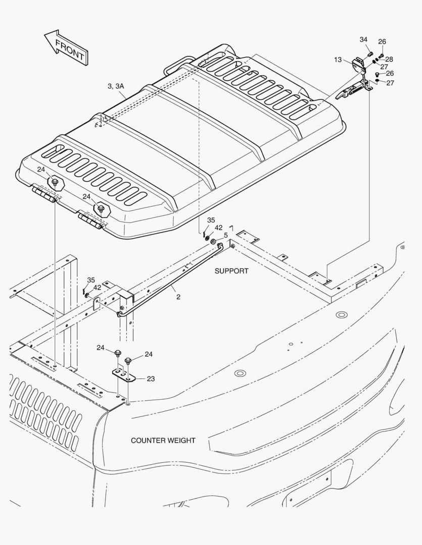 КРЫШКА ДВИГАТЕЛЯ