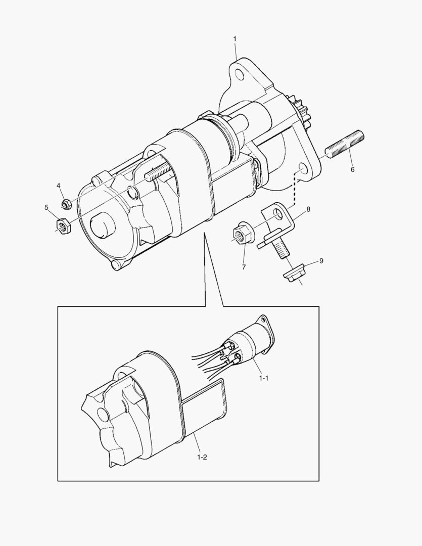 Схема G010-410 STARTER MOTOR