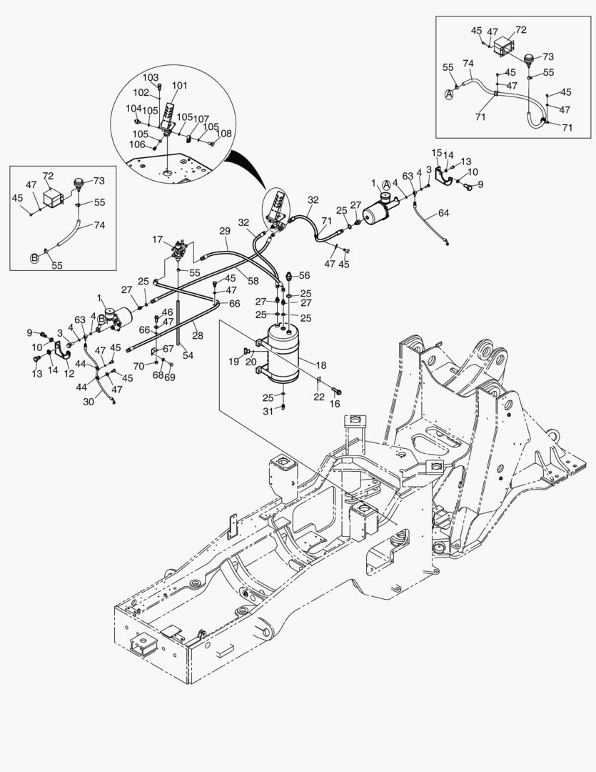 Спецтехника 1190 BRAKE PIPING - ZF TM - главное фото