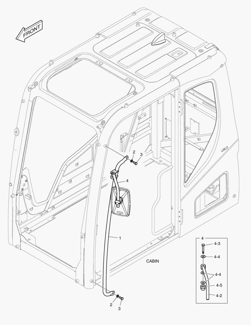 РУКОЯТКА - КАБИНА(СИСТЕМА ЗАЩИТЫ ПРИ ОПРОКИДЫВАНИИ)