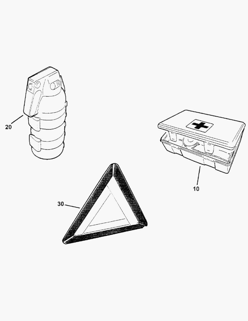 Спецтехника G500-68 FIRE EXTINGUISHER; WARNING TRIANGLE; FIRST AID KIT - главное фото
