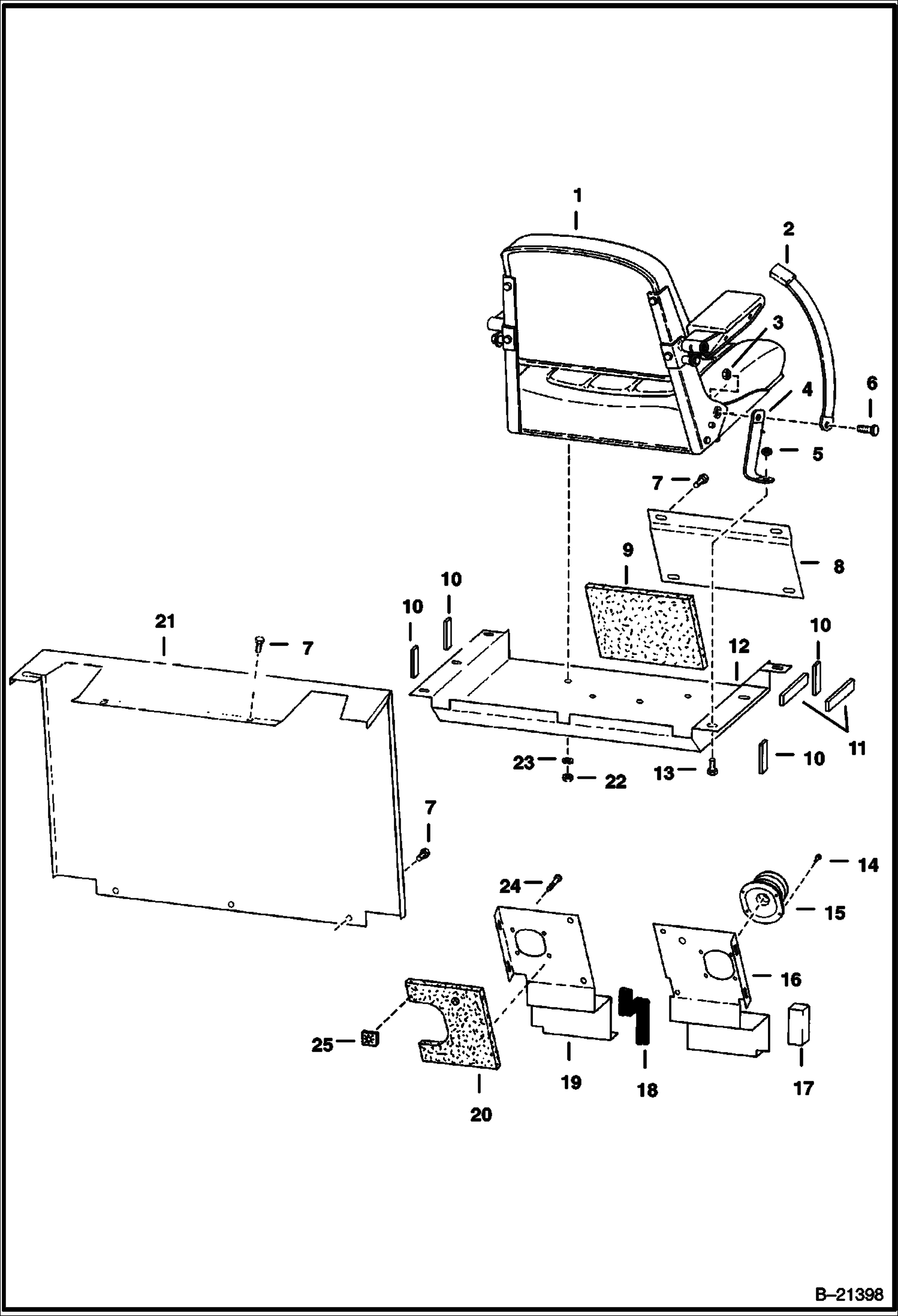 Схема ПАНЕЛЬ И СИДЕНЬЕ