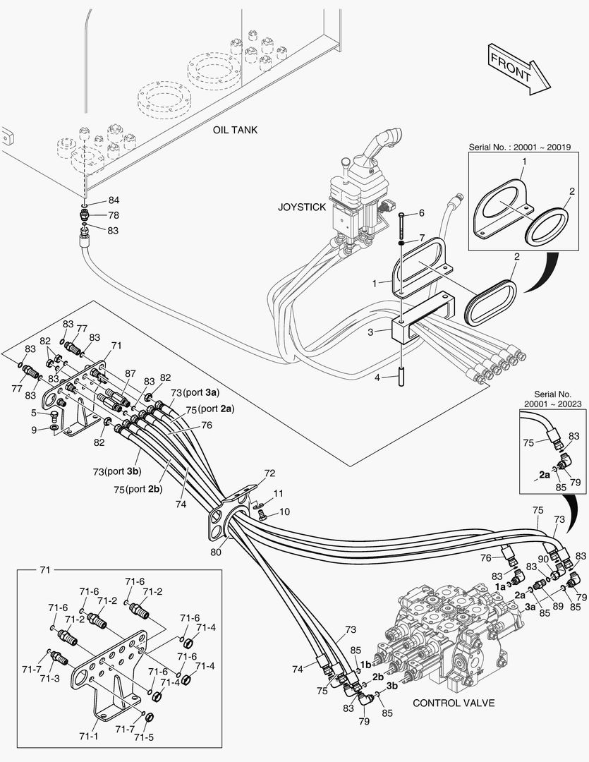 ТРУБОПРОВОД СЕРВОУПРАВЛЕНИЯ - 3-Й РЫЧАГ