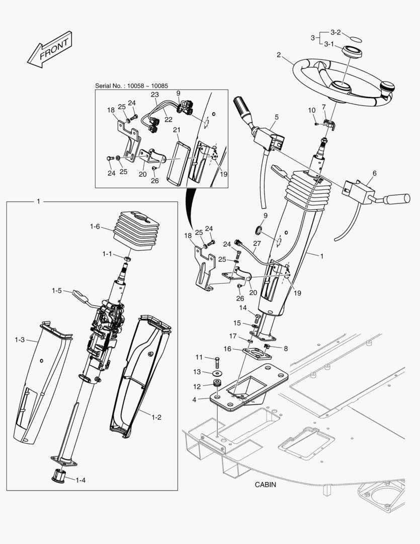 1521 STEERING ASS`Y [10058~]