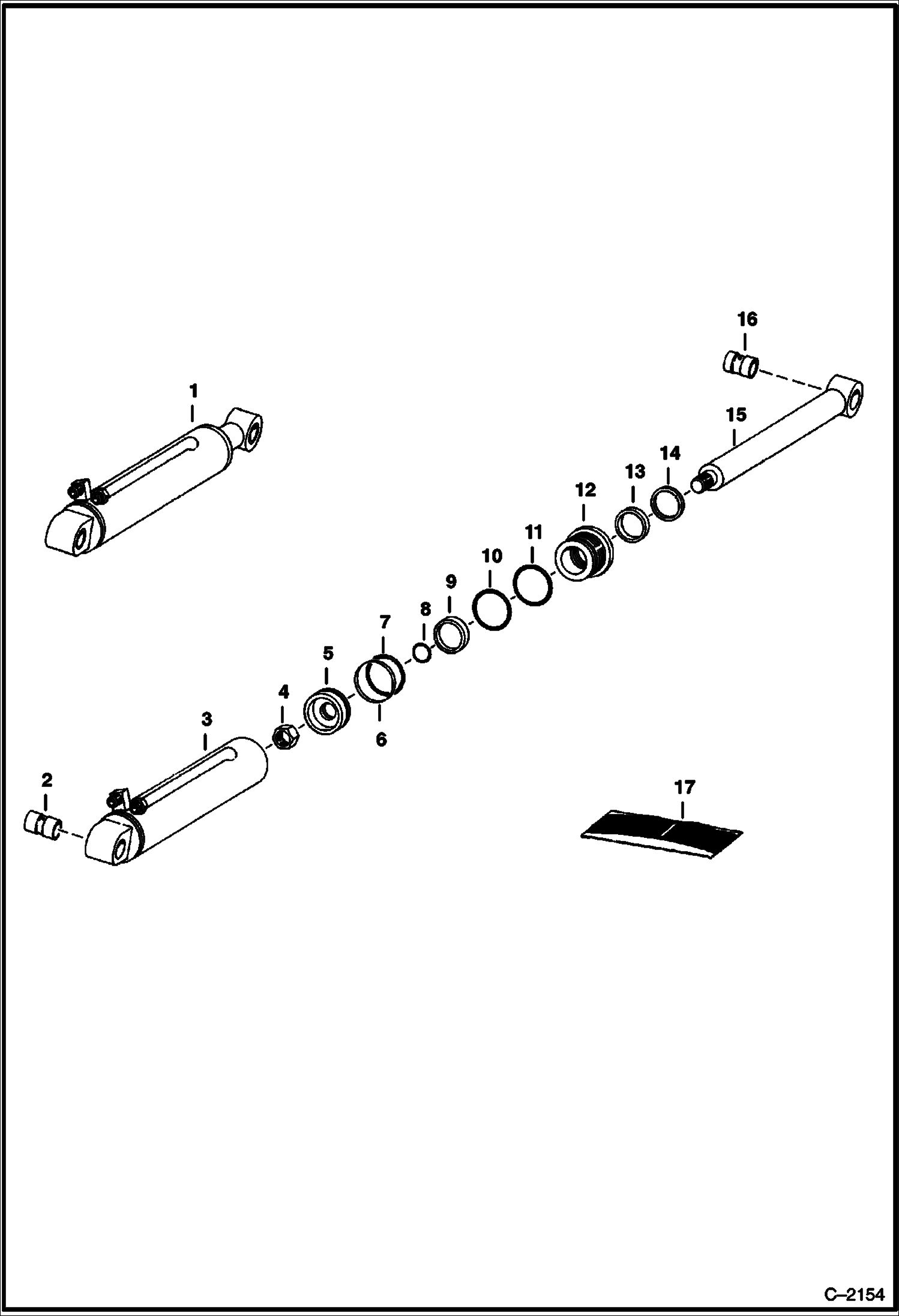 ЭКСКАВАТОР-ПОГРУЗЧИК (ЦИЛИНДР КОВША) (RODGERS ИЛИ SIERRA) (910) (825 ТОЛЬКО)