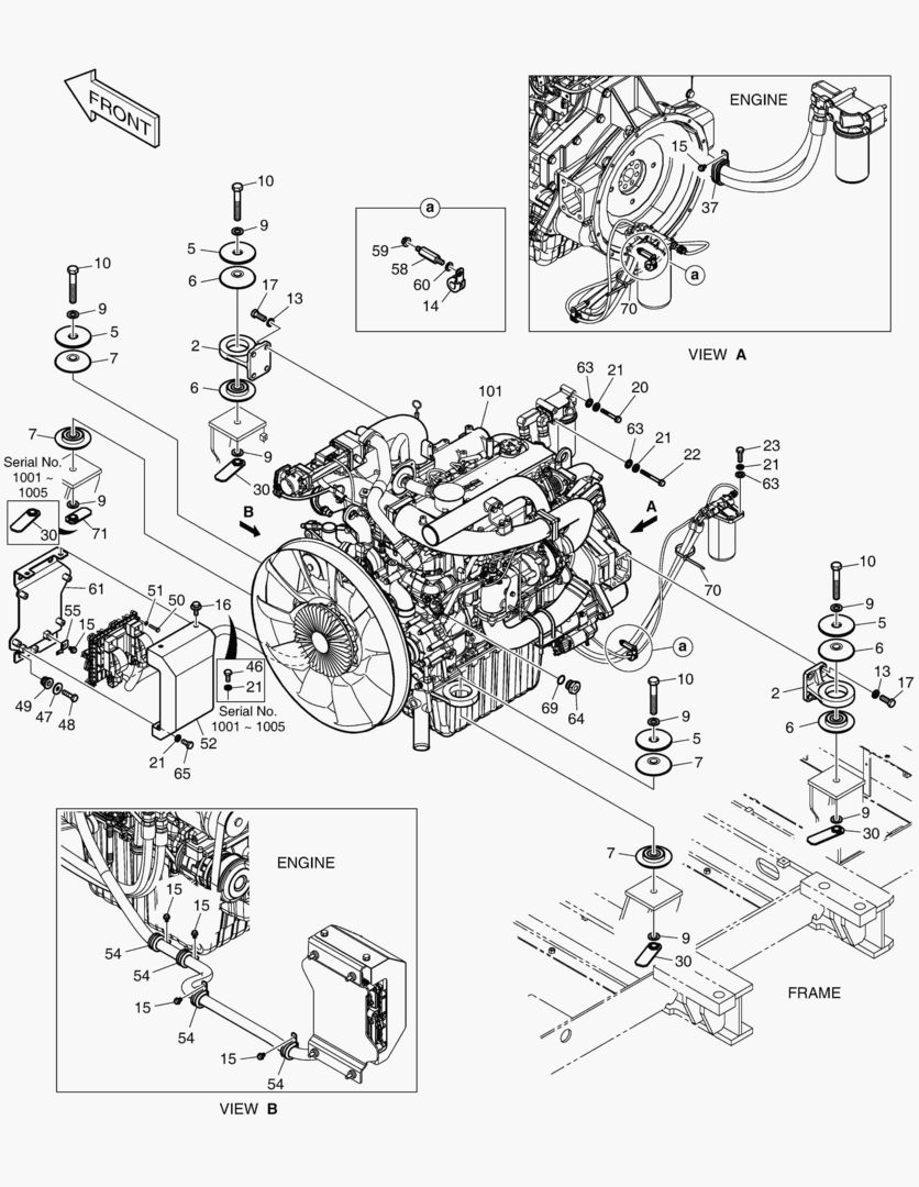 МОНТАЖ ДВИГАТЕЛЯ