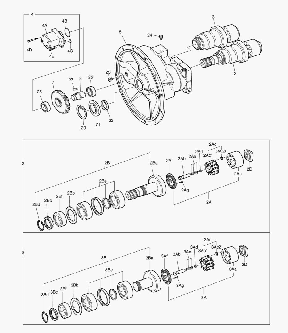 ОСНОВНОЙ НАСОС - РОТОР В СБОРЕ