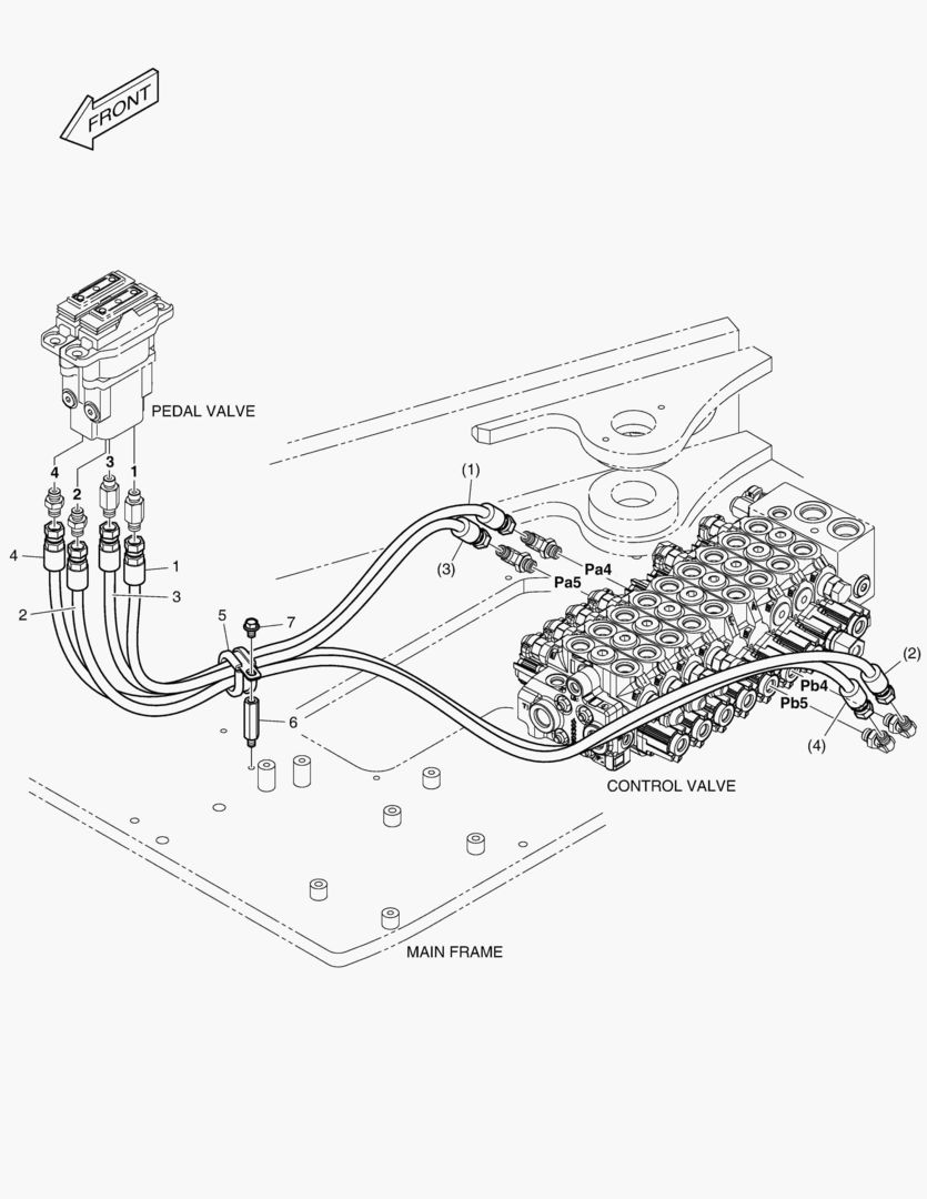 ТРУБОПРОВОД СЕРВОУПРАВЛЕНИЯ(3) - НЕТ СИГНАЛА ЗАДНЕГО ХОДА