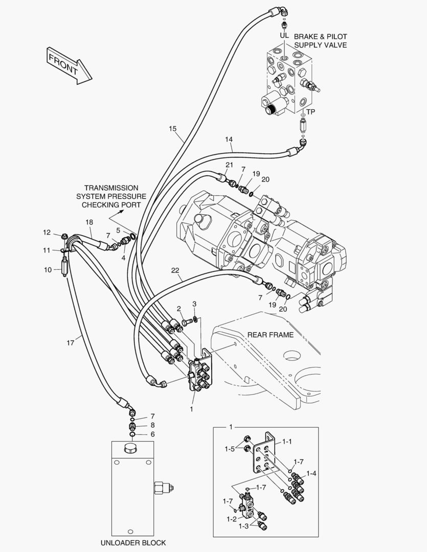 1222 REMOTE PRESSURE CHECK PIPING [5104~]