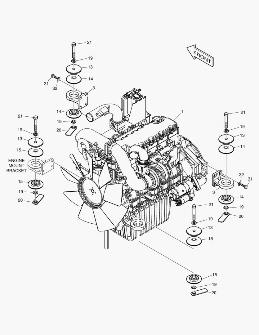 МОНТАЖ ДВИГАТЕЛЯ