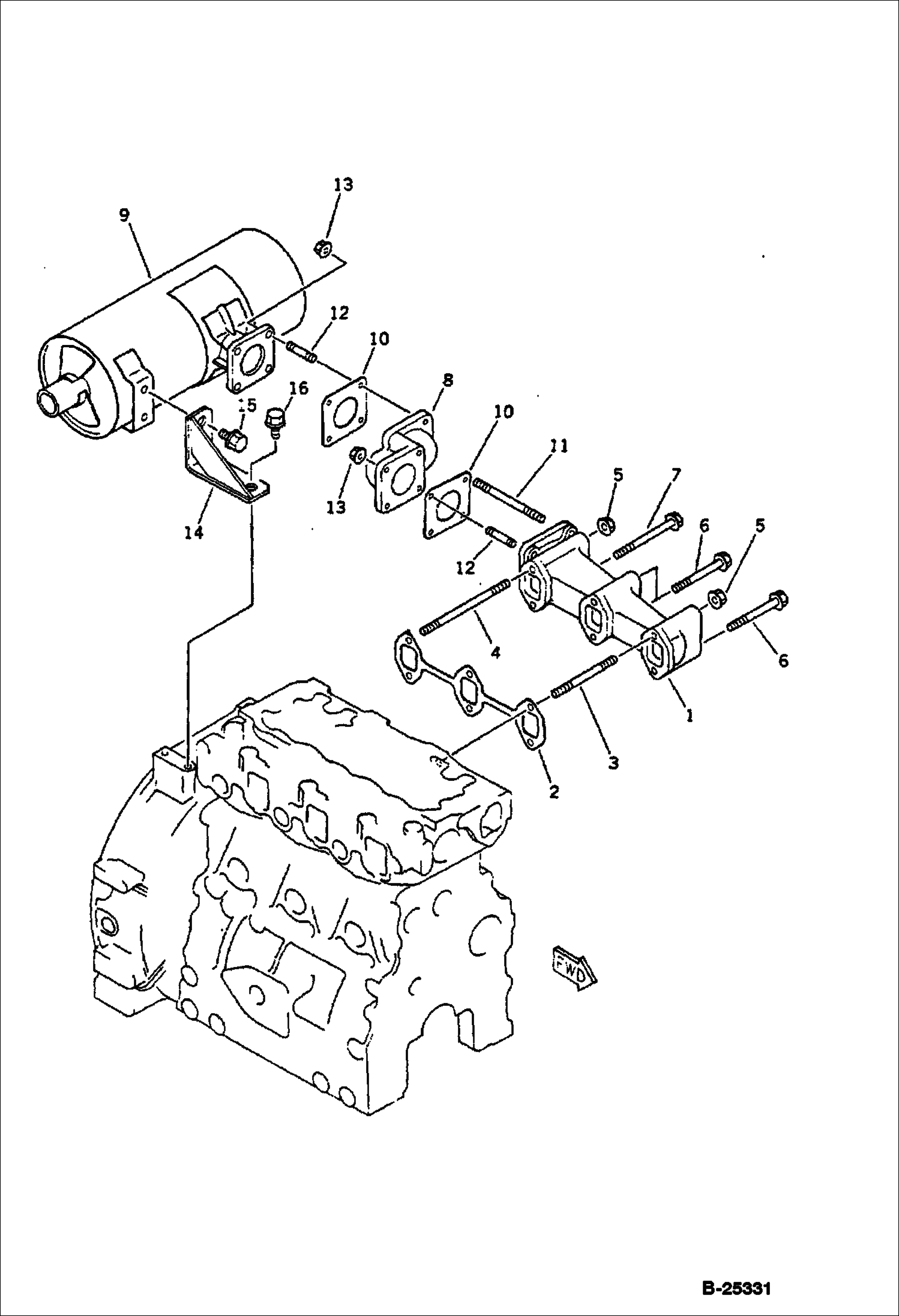 ВЫХЛОПНОЙ ТРУБОПРОВОД ДВИГАТЕЛЯ И ГЛУШИТЕЛЬ